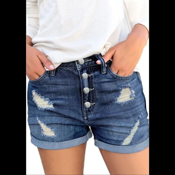 Maurice’s Mid-Rise Shorts Sz 2 - Picture 1 of 7